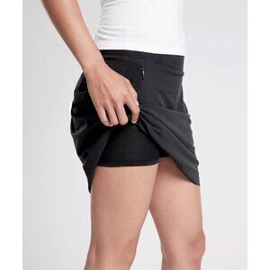 NWT Athleta Soho Skort Jupe-Short Stretch Tennis Activewear Mini Skirt Black 12